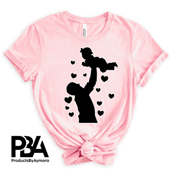 Happy Father's Day Celebration Dad Carrying Baby Dad's Day Man Male Parental Daddy's Special Day Paternal Recognition Parenting Appreciation SVG JPG PNG Cricut Sublimation Print Cutting Designs