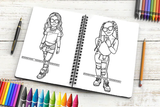 Bundle 28 Kids Coloring Book Image Children's coloring book Kids activity book Coloring pages for children Fun coloring for kids Educational coloring book Creative coloring for youngsters SVG PNG JPG Designs For Coloring Book Cut Cutting Graphic