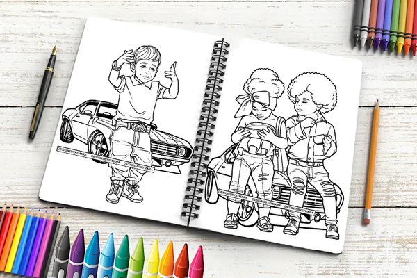 Bundle 28 Kids Coloring Book Image Children's coloring book Kids activity book Coloring pages for children Fun coloring for kids Educational coloring book Creative coloring for youngsters SVG PNG JPG Designs For Coloring Book Cut Cutting Graphic