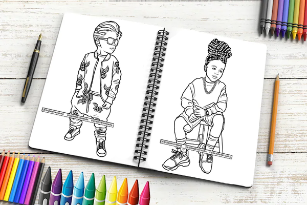 Bundle 28 Kids Coloring Book Image Children's coloring book Kids activity book Coloring pages for children Fun coloring for kids Educational coloring book Creative coloring for youngsters SVG PNG JPG Designs For Coloring Book Cut Cutting Graphic