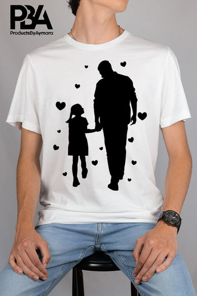 Happy Father's Day Celebration Dad Daughter Girl Love Dad's Day Man Male Parental Daddy's Special Day Paternal Recognition Parenting Appreciation SVG JPG PNG Cricut Sublimation Print Cutting Designs