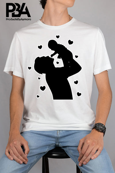 Happy Father's Day Celebration Dad Newborn Baby Love Dad's Day Man Male Parental Daddy's Special Day Paternal Recognition Parenting Appreciation SVG JPG PNG Cricut Sublimation Print Cutting Designs