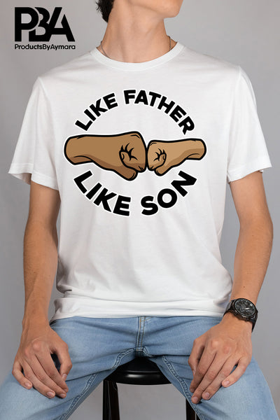 Like Father Like Son Fist Happy Father's Day Celebration Dad True Love Dad's Day Man Male Parental Daddy's Special Day Paternal Recognition Parenting Appreciation SVG JPG PNG Cricut Sublimation Print Cutting Designs