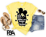 The Love Between and Father And Daughter Is Forever Happy Father's Day Celebration Dad True Love Dad's Day Man Male Parental Daddy's Special Day Paternal Recognition Parenting Appreciation SVG JPG PNG Cricut Sublimation Print Cutting Designs