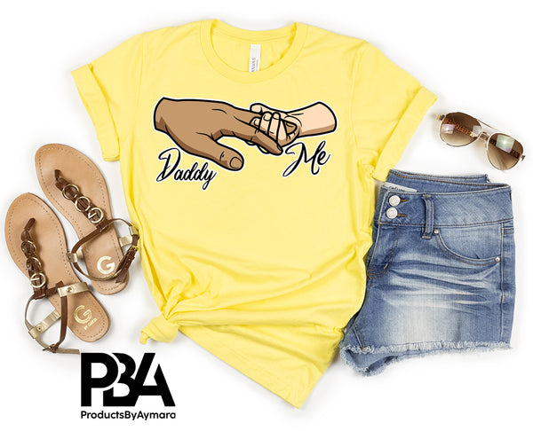 Daddy and Me Man Hand Holding Baby Hand Happy Father's Day Celebration Dad's Day Man Male Parental Daddy's Special Day Paternal Recognition Parenting Appreciation SVG JPG PNG Cricut Sublimation Print Cutting Designs