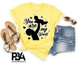 You Are My World Happy Father's Day Celebration Dad True Love Dad's Day Man Male Parental Daddy's Special Day Paternal Recognition Parenting Appreciation SVG JPG PNG Cricut Sublimation Print Cutting Designs