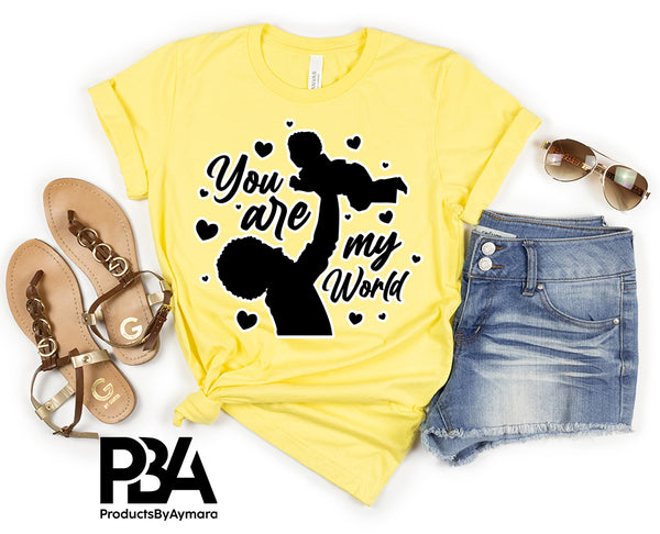 You Are My World Happy Father's Day Celebration Dad True Love Dad's Day Man Male Parental Daddy's Special Day Paternal Recognition Parenting Appreciation SVG JPG PNG Cricut Sublimation Print Cutting Designs