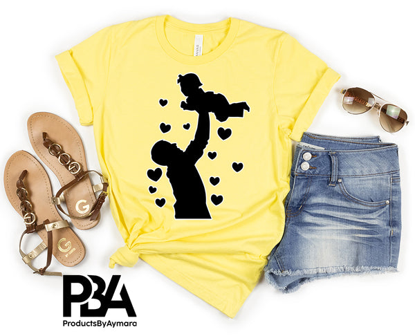 Happy Father's Day Celebration Dad Carrying Baby Dad's Day Man Male Parental Daddy's Special Day Paternal Recognition Parenting Appreciation SVG JPG PNG Cricut Sublimation Print Cutting Designs