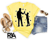 Happy Father's Day Celebration Dad High Five Son Dad's Day Man Male Parental Daddy's Special Day Paternal Recognition Parentin Appreciation SVG JPG PNG Cricut Sublimation Print Cutting Designs