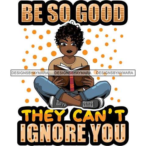 Afro Lola Reading Education Smart Woman Quotes .SVG Cutting Files For Silhouette Cricut and More!