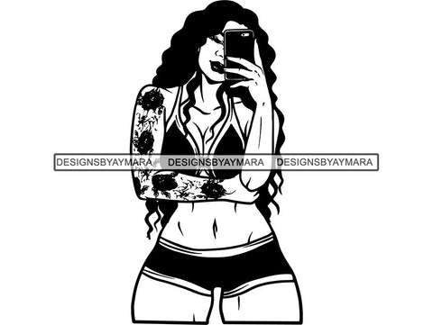 Tattoo Nubian Goddess SVG Files For Cutting