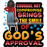 Afro Classy Lola Elegance Glamour Church Lady God Lord Dios Quotes .SVG Clipart Vector Cutting Files For Circuit Silhouette Cricut and More!