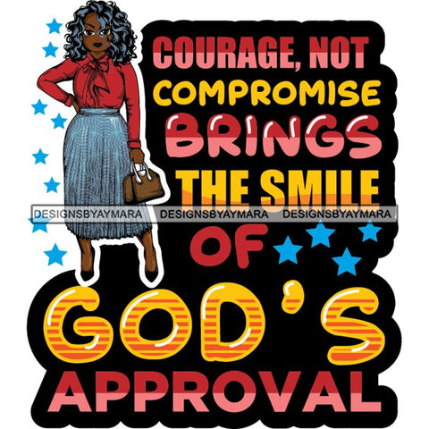 Afro Classy Lola Elegance Glamour Church Lady God Lord Dios Quotes .SVG Clipart Vector Cutting Files For Circuit Silhouette Cricut and More!