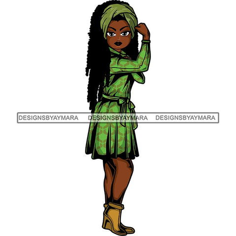 Afro Strong Classy Lola Flexing Believe in Yourself .SVG Cutting Files For Silhouette and Cricut and More!