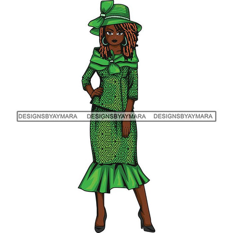 Afro Classy Lola Church Lady Glamour .SVG Clipart Vector Cutting Files For Circuit Silhouette Cricut and More!