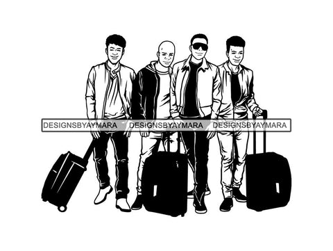 Man Getaway Trip Friends SVG Cut Files For Silhouette and Cricut