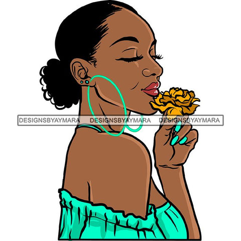 Ebony Afro Woman Nubian Melanin Brown Skin Makeup Model Glasses Accesories SVG Cut Files