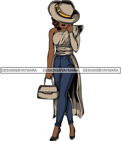 Afro Lola Flow Too Strong Elegance Elegant Woman Glamour Sexy Confident Lady .SVG Clipart Vector Cutting Files