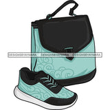 Purse Bag Shoes High Heels Glamour Luxury Fashion Shine SVG Clipart Vector Cutting Files