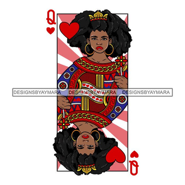 Afro Queen Lola Ace Casino Design Blackjack Poker Gambling Crown Royal SVG Cutting Files For Silhouette Cricut and More!