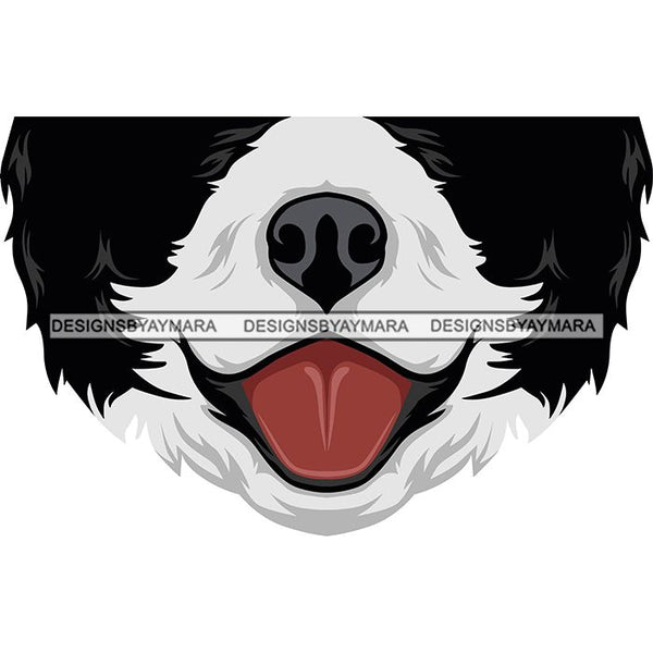 Funny Half Face Cute Designs For Mask Virus Protection SVG Cutting Files