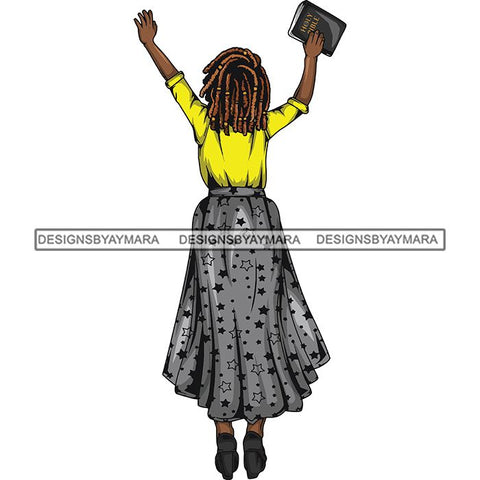Afro Lola Praying Begging Asking God Lord Faith Strength .SVG Vector Clipart Cutting Files For Silhouette Cricut and More!