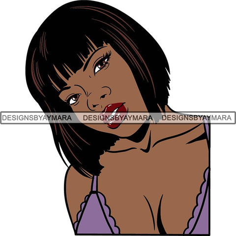 Afro Independent Successful Woman SVG Cutting Files For Silhouette Cricut and More