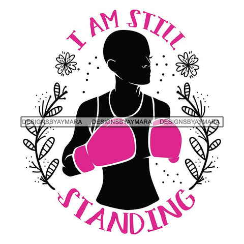 Strong Afro Woman SVG Cancer Survivor Cutting Files For Silhouette Cricut and More