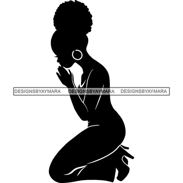 Afro Woman Goddess Hot Seller Design SVG Cutting Files