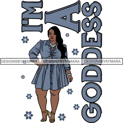 BBW  Woman Thicker Than Snicker I'm a Goddess Quotes .SVG Cut Files For Silhouette Cricut and More