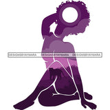 Sensual Woman Silhouette African Wildlife Proud Roots Safari Savanna Africa Continent Exotic Scenic SVG Cutting Files