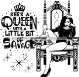 Afro Queen Goddess Melanin Nubian Glamour .SVG Cutting Files For Silhouette and Cricut