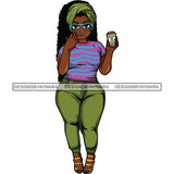 Lola Afro Beautiful Black Proud Woman Like Coffee .SVG Cutting Files For Silhouette and Cricut and More!
