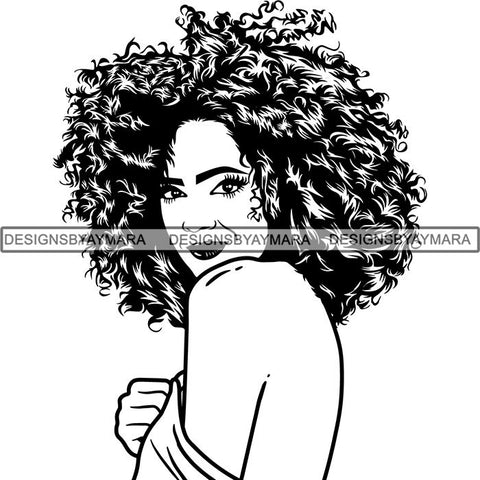 Afro Lady Black Goddess Melanin Dark Latina Morena SVG Files For Cutting and More!