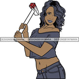 Afro Black Woman Halloween SVG Cutting Files For Silhouette Cricut and More
