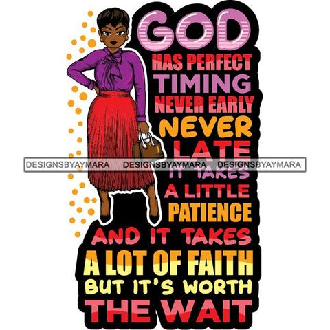 Afro Classy Lola Elegance Glamour Church Lady God Lord Dios Quotes .SVG Clipart Vector Cutting Files For Circuit Silhouette Cricut and More!
