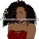 Afro Melanin Popping Nubian Queen SVG Cutting Files For Silhouette Cricut and More
