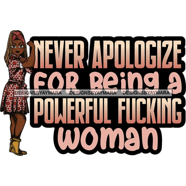 Afro Lola Strong Lady We can Do It Woman Power Flexing Arms Believe in Yourself Quotes .SVG Cutting Files For Silhouette and Cricut and More!