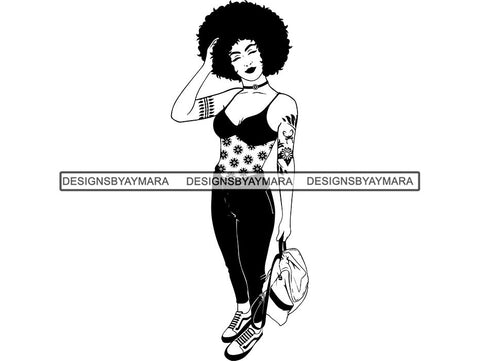 Tattoo Nubian Goddess SVG Files For Cutting