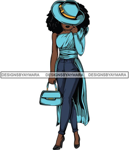 Afro Lola Flow Too Strong Elegance Elegant Woman Glamour Sexy Confident Lady .SVG Clipart Vector Cutting Files