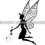 Afro Fairy Fantasy Magic SVG Cut Files For Silhouette and Cricut