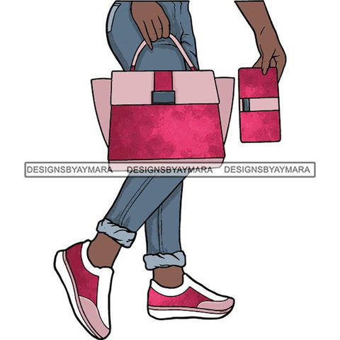 Purse Bag Shoes High Heels Glamour Luxury Fashion Shine SVG Clipart Vector Cutting Files