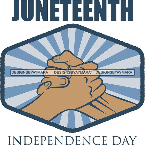 June 19 Juneteenth Emancipation Freedom Holiday African American History  SVG PNG JPG Vector Cutting Files