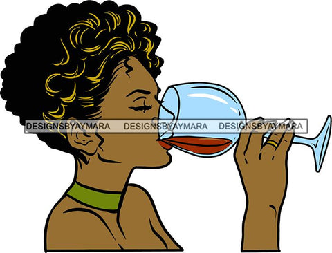 Woman Drinking Wine Relax Chilling Free Stress Feeling Fine Like a Red Wine Alcohol Drinker SVG Cutting Files For Silhouette Cricut and More!