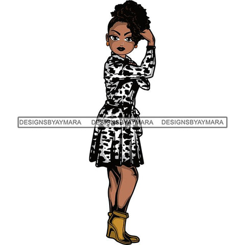 Afro Strong Classy Lola Flexing Believe in Yourself .SVG Cutting Files For Silhouette and Cricut and More!