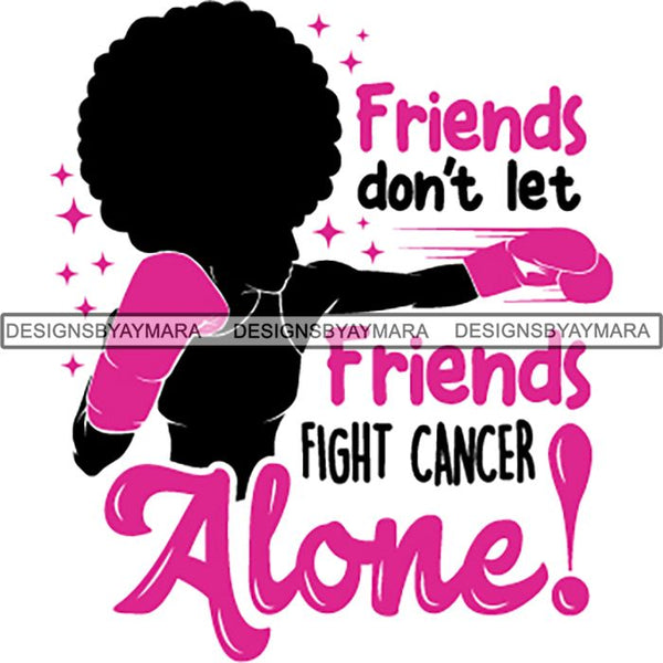Strong Afro Woman SVG Cancer Survivor Cutting Files For Silhouette Cricut and More