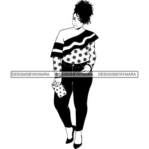 Afro Lady Black Goddess Melanin Dark Latina Morena SVG Files For Cutting and More!