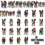 Bundle 28 Best Friends Forever Drinking Chilling  SVG Files For Cutting and More!