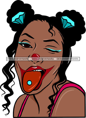 Ghetto Babe Street Girl Funky Girl Woman Face Urban Swag Hip Hop Girl .SVG Cutting Files For Silhouette Cricut and More!