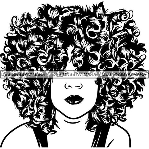 Afro Lady Black Goddess Melanin Dark Latina Morena SVG Files For Cutting and More!